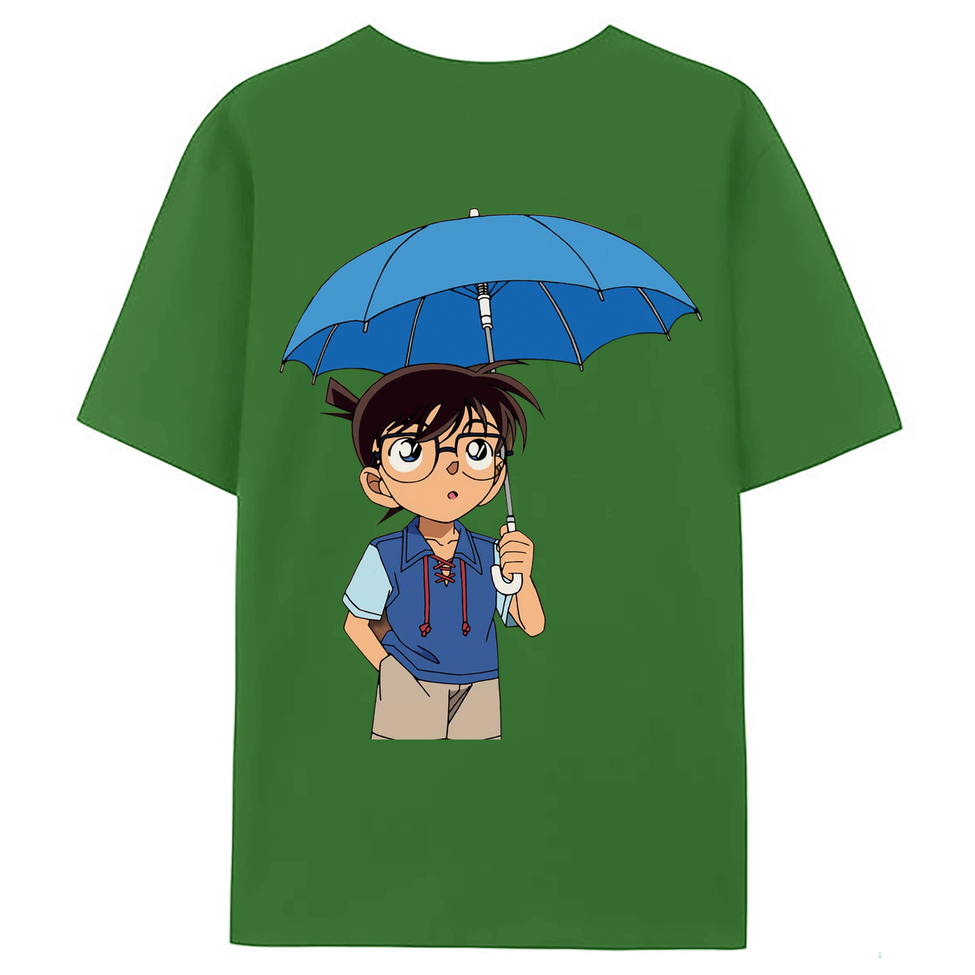 （画像用） 名探偵コナン 江戸川 コナン Detective Conan Conan Edogawa レディース半袖Tシャツ(バックプリント)